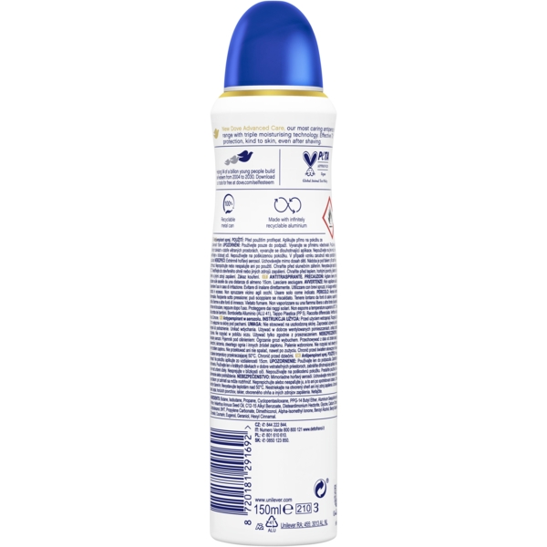 Антиперспірант Dove Оригінал, аерозоль, 150 мл - Pampik - 2