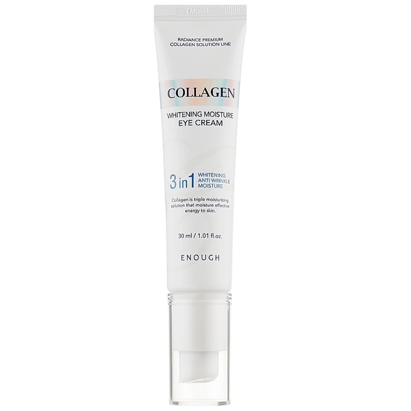 Крем для очей Enough Collagen 3 in 1 Whitening Moisture Eye Cream Освітлення, 30 мл - Pampik