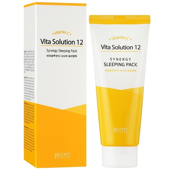 Нічна маска Jigott Vita Solution 12 Synergy Sleeping Pack Оздоровлююча 180 мл - Pampik
