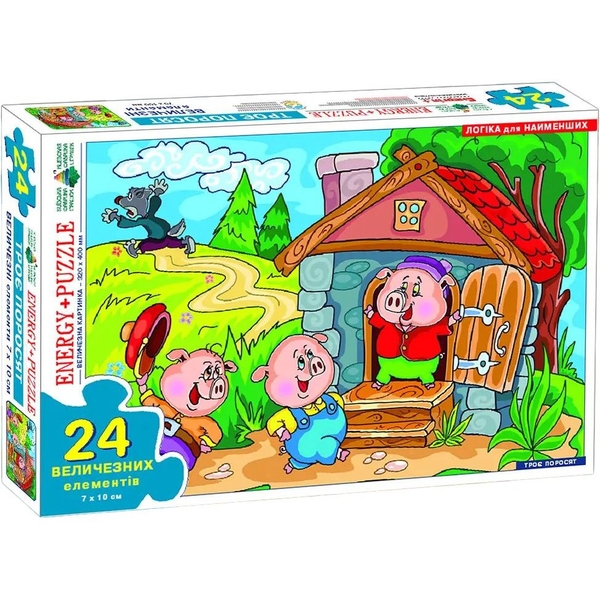 Игра-пазл Київська фабрика іграшок Три поросенка 24 элементов - Pampik