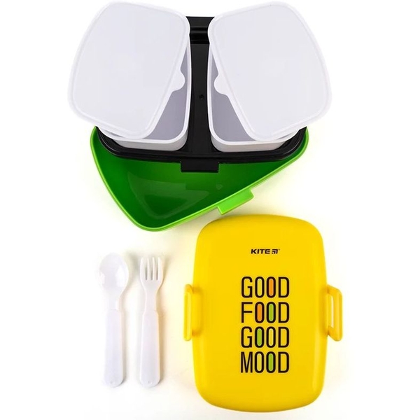 Ланч-бокс Kite з наповненням 1150 мл, жовтий (K23-180-4) - Pampik - 6