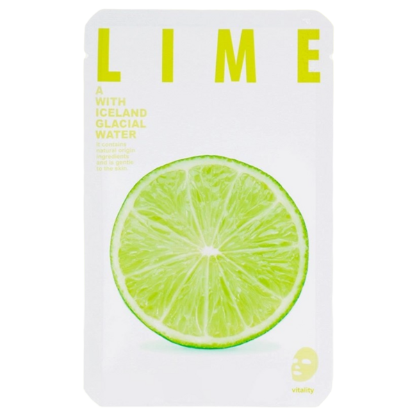 Тканинна маска для обличчя CNF The Iceland Лайм, 20 г - Pampik
