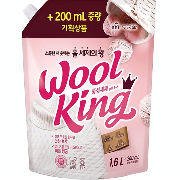 Средство для стирки Mukunghwa Wool King Neutral Detergent, 1,8 л - Pampik