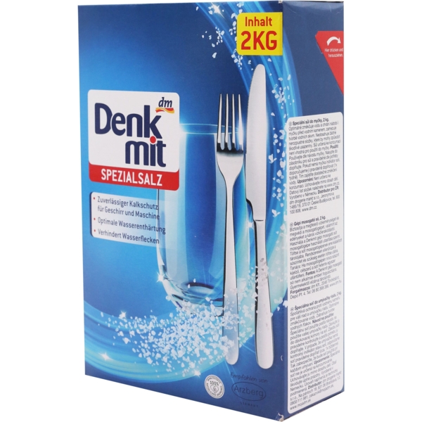 Сіль для посудомийної машини Denkmit, 2 кг - Pampik - 2