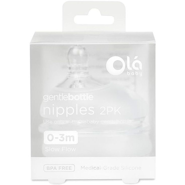 Змінні насадки Olababy для GentleBottle повільний потік, 2 шт. (82001) - Pampik - 3