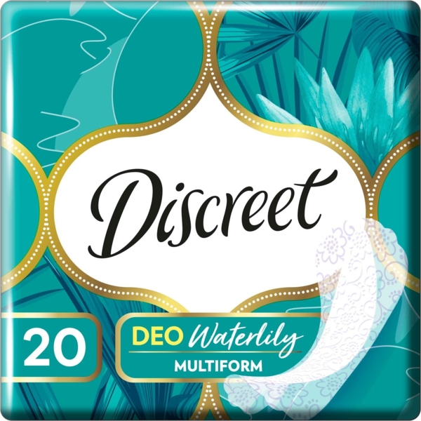 Щоденні прокладки Discreet Deo Waterlily Multiform, 20 шт. - Pampik