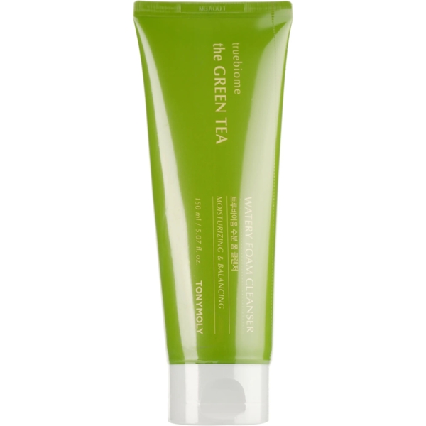 Пінка для вмивання Tony Moly Green Tea True Biome Watery Foam Cleanser гіпоалергенна із зеленим чаєм 150 мл - Pampik