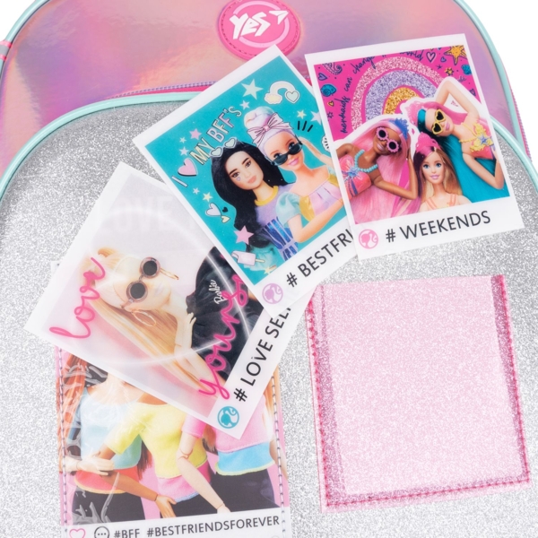 Рюкзак каркасний Yes S-78 Barbie, розовый с серым (552124) - Pampik - 11