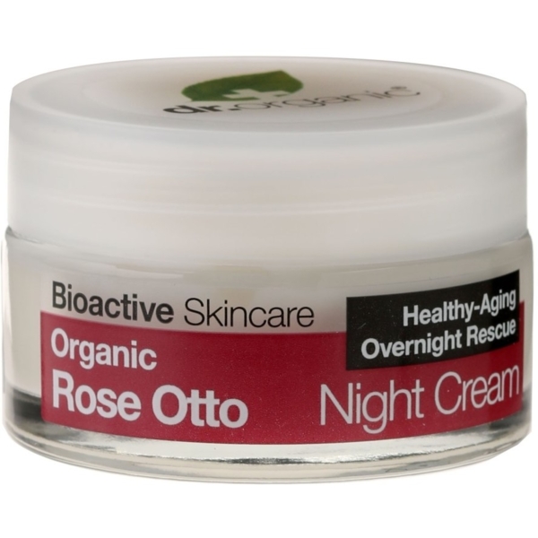 Крем для лица ночной Роза Dr. Organic Rose Night Cream 50 мл - Pampik