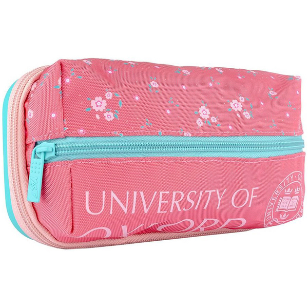 Пенал мягкий Yes TR-45 Oxford, 10х8х22 см, розовый (532913) - Pampik