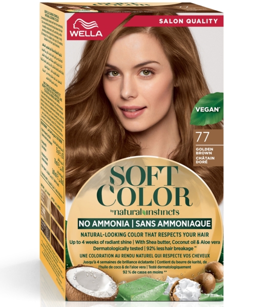 Краска для волос Wella Soft Color тон 77 Золотисто-коричневый, 125 мл - Pampik - 2