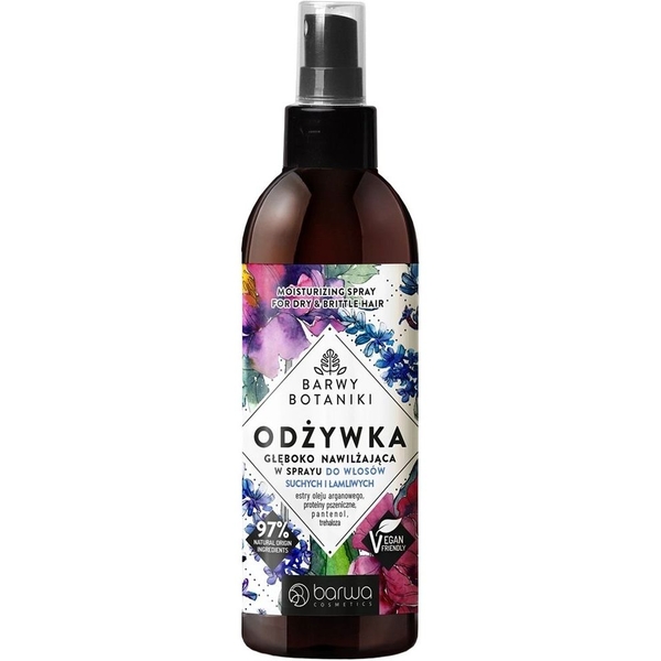 Спрей-кондиционер для волос Barwa Barwy Botaniki Увлажняющий, 250 мл - Pampik