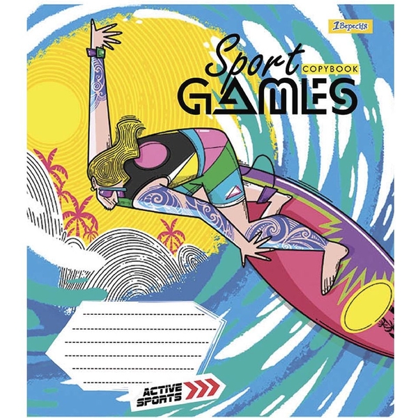Тетрадь общая 1 Вересня Sport Games, A5, в клеточку, 36 листов - Pampik - 3