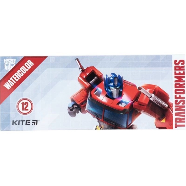 Фарби акварельні Kite Transformers 12 кольорів (TF22-041) - Pampik