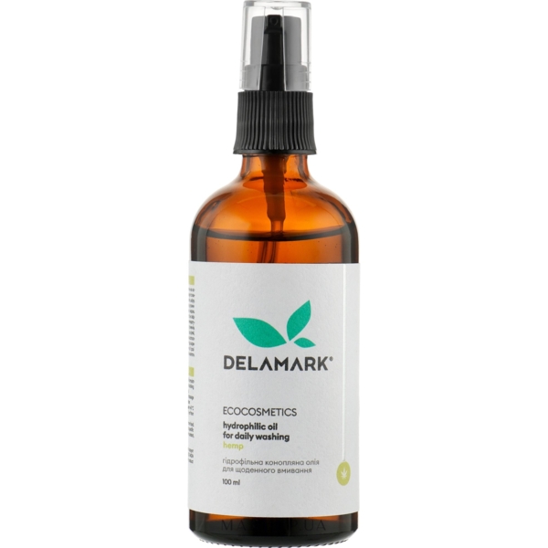 Гидрофильное масло для умывания DeLaMark Конопляное масло 100 мл - Pampik