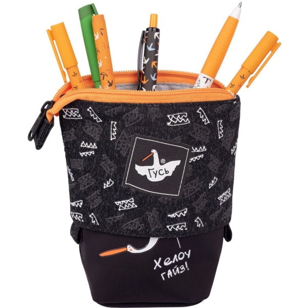 Пенал-подставка Yes PH-M2 Гусь, 18,5х13,5х6 см, черный (531210) - Pampik - 2