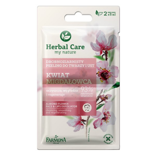 Скраб для лица и губ Farmona Herbal Care Цветок Миндаля, 10 мл - Pampik