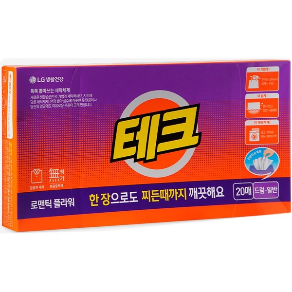 Стиральный порошок листовой LG Tech Romantic Flower, 20 шт. - Pampik