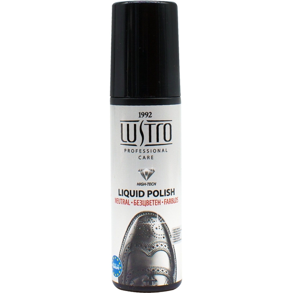 Жидкий крем для обуви Lustro прозрачный 75 мл - Pampik