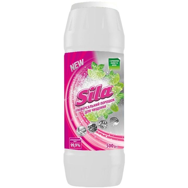 Порошок для чищення універсальний Sila Лайм та м'ята, 500 г - Pampik