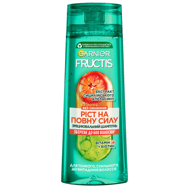 Шампунь Garnier Fructis Ріст на повну силу, зміцнюючий, 400 мл - Pampik