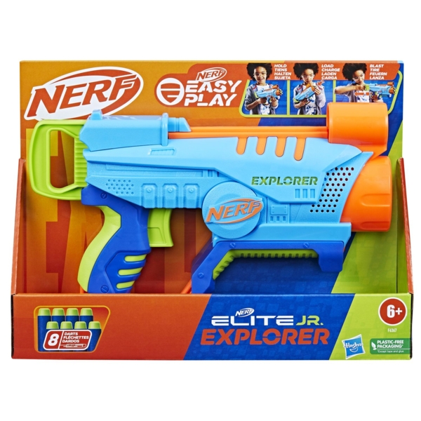 Бластер Hasbro Nerf Elite Jr Explorer, з 8 стрілами (F6367) - Pampik - 2