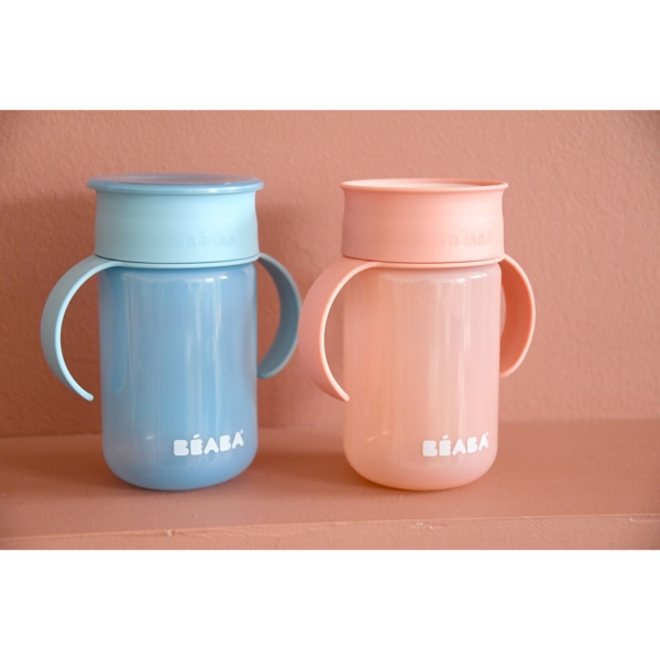 Поильник-непроливайка Beaba 360°, розовый, 340 мл (913571) - Pampik - 13