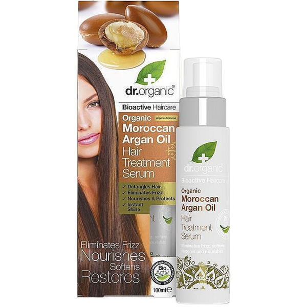 Сыворотка для волос с марокканским аргановым маслом Dr. Organic Bioactive Haircare Moroccan Argan Oil Hair Treatment Serum 100 мл - Pampik