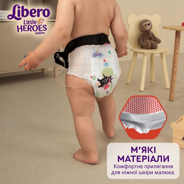 Підгузки-трусики Libero Up&Go Little Heroes 8 (19-30 кг), 26 шт. - Pampik - 7