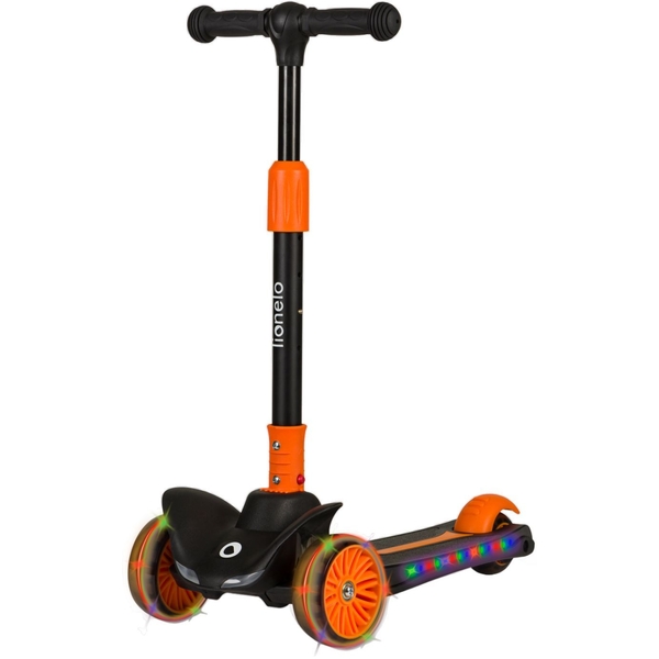 Самокат Lionelo Timmy Orange Black, чорно-помаранчевий - Pampik