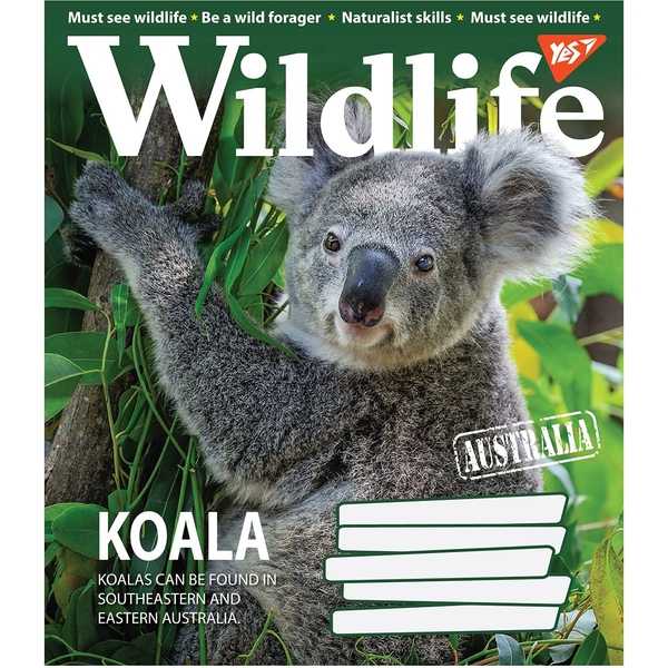 Набір зошитів Yes Wildlife, A5, в лінію, 96 аркушів, 5 шт. (766133) - Pampik - 3