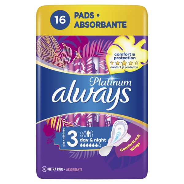 Гігієнічні прокладки Always Platinum Day & Night, 16 шт. - Pampik - 2