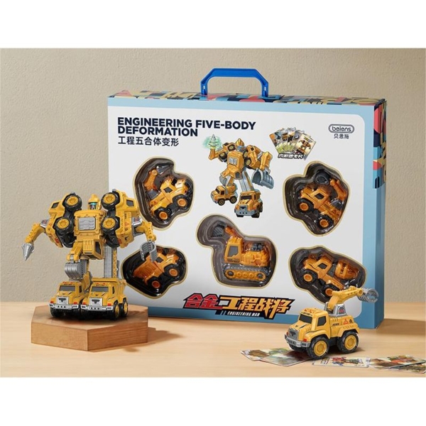 Игрушка трансформер Beiens Строитель (MY362) - Pampik - 5