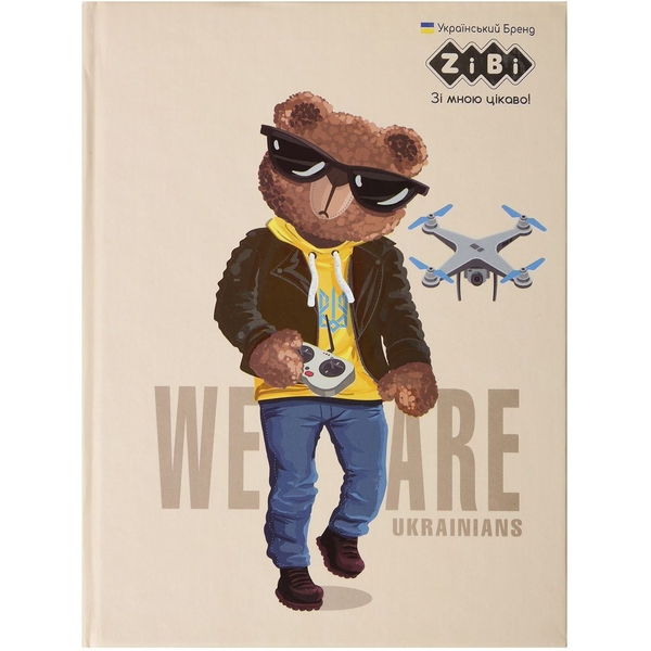 Блокнот ZiBi Sеа Kids Line А-5 в клітинку 64 аркуші бежевий (ZB.12752-28) - Pampik