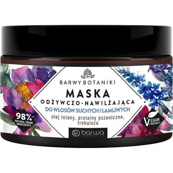 Маска для волос Barwa Barwy Botaniki Питательная и увлажняющая, 220 мл - Pampik
