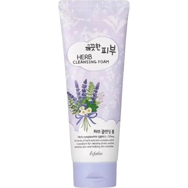 Пена для умывания лица Esfolio Pure Skin травяная 150 мл - Pampik