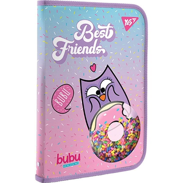 Папка факультативная Yes Bubu, A4, на молнии (491807) - Pampik