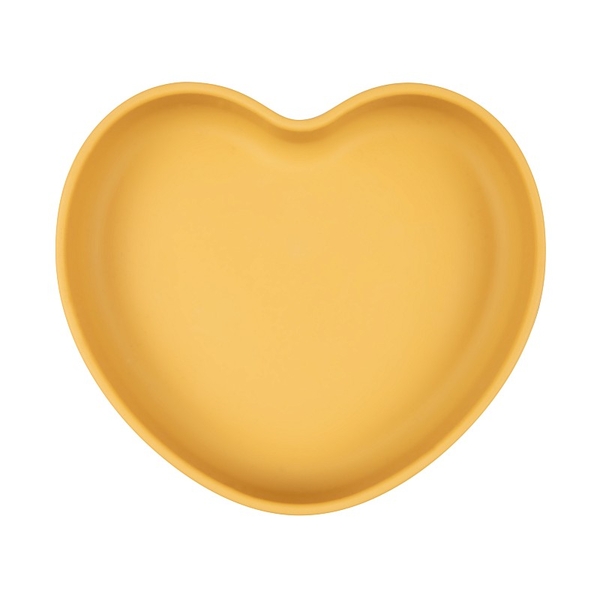 Тарілка Canpol babies Серце, силіконова, жовта (80/309_yel) - Pampik - 2