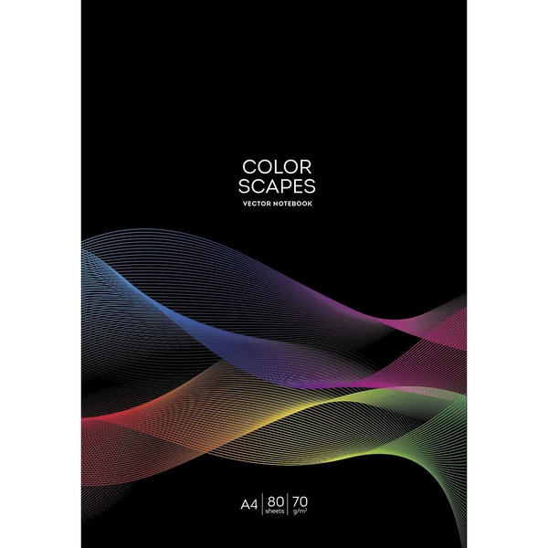 Тетрадь общая Student, А4, в линию, 40 л., разноцветные линии (A4-040-5219L) - Pampik