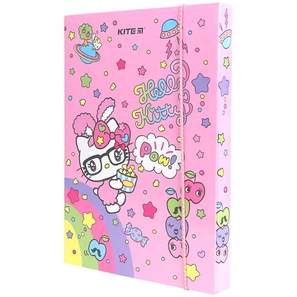 Папка для тетрадей Kite Hello Kitty на резинке В5 (HK23-210) - Pampik