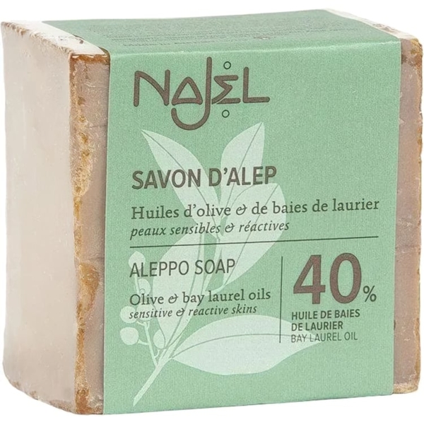 Алеппское мыло Najel Aleppo Soap 40% лаврового масла 185 г - Pampik