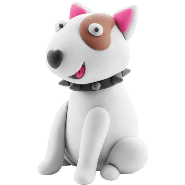 Набір пластиліну Ліпака Собачі історії Бультер'єр (30119-UA01) - Pampik - 3