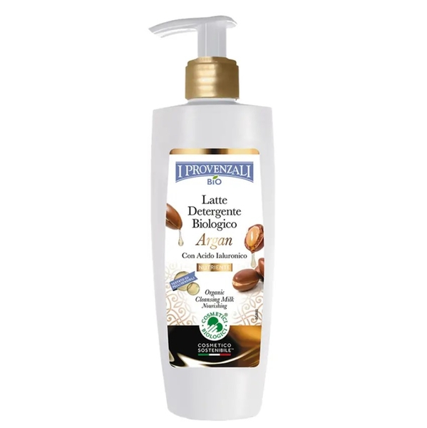 Молочко для обличчя I Provenzali Argan Очищуюче та живильне, 200 мл - Pampik