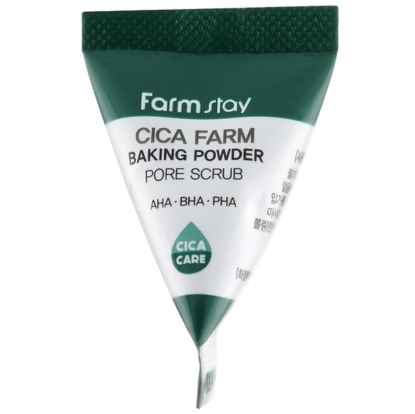 Скраб для лица FarmStay Cica Farm Baking Powder Pore Scrub с центеллой и кислотами 25 шт. х 7 мл - Pampik