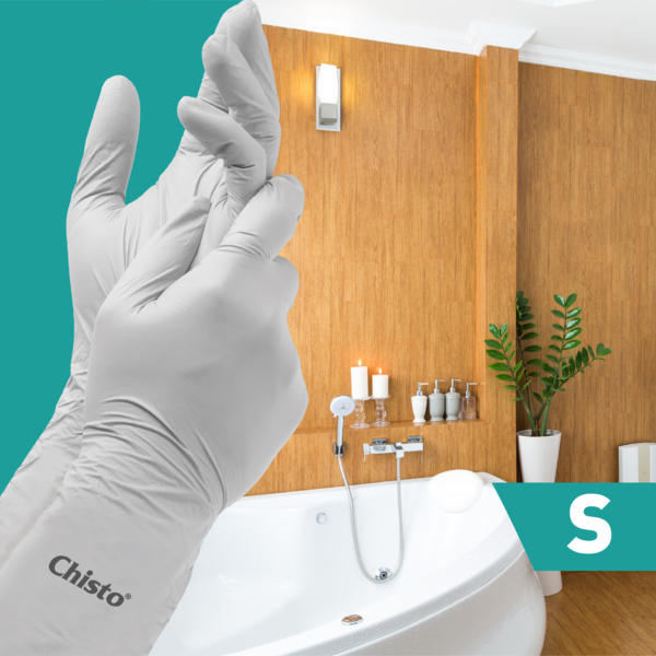 Рукавички вінілові Chisto, розмір S - Pampik - 3