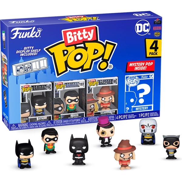 Набор игровых фигурок Funko Bitty POP! DC, 4 фигурки, в ассортименте (76339) - Pampik