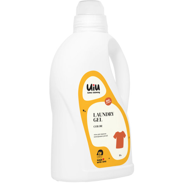 Гель для стирки UIU для цветных тканей, 2 л - Pampik