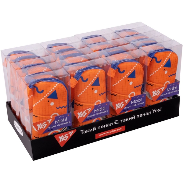 Пенал-подставка Yes PH-M1 Erudite, 21х9х4 см, оранжевый (532909) - Pampik - 3