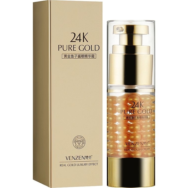 Крем для кожи вокруг глаз Venzen Caviar 24k Gold Eye Cream, 35 мл - Pampik - 2