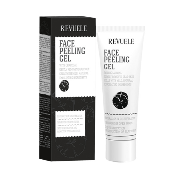 Гель-пилинг для лица Revuele с углем, 80 мл - Pampik